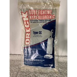 Oreck Type CC Vacuum Bags 1 Pack Charcoal Filter Hypo-Allergenic CCPK8OF